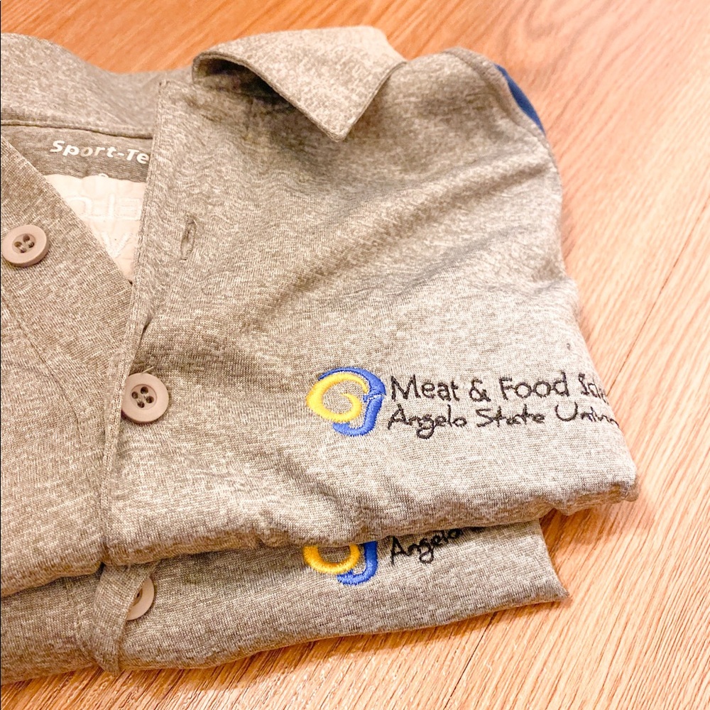 Angelo State meat and science polo’s